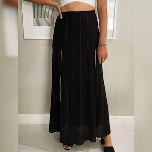 (Worn Once) Black Maxi Skort